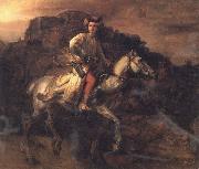 REMBRANDT Harmenszoon van Rijn The Polish Rider oil painting picture wholesale